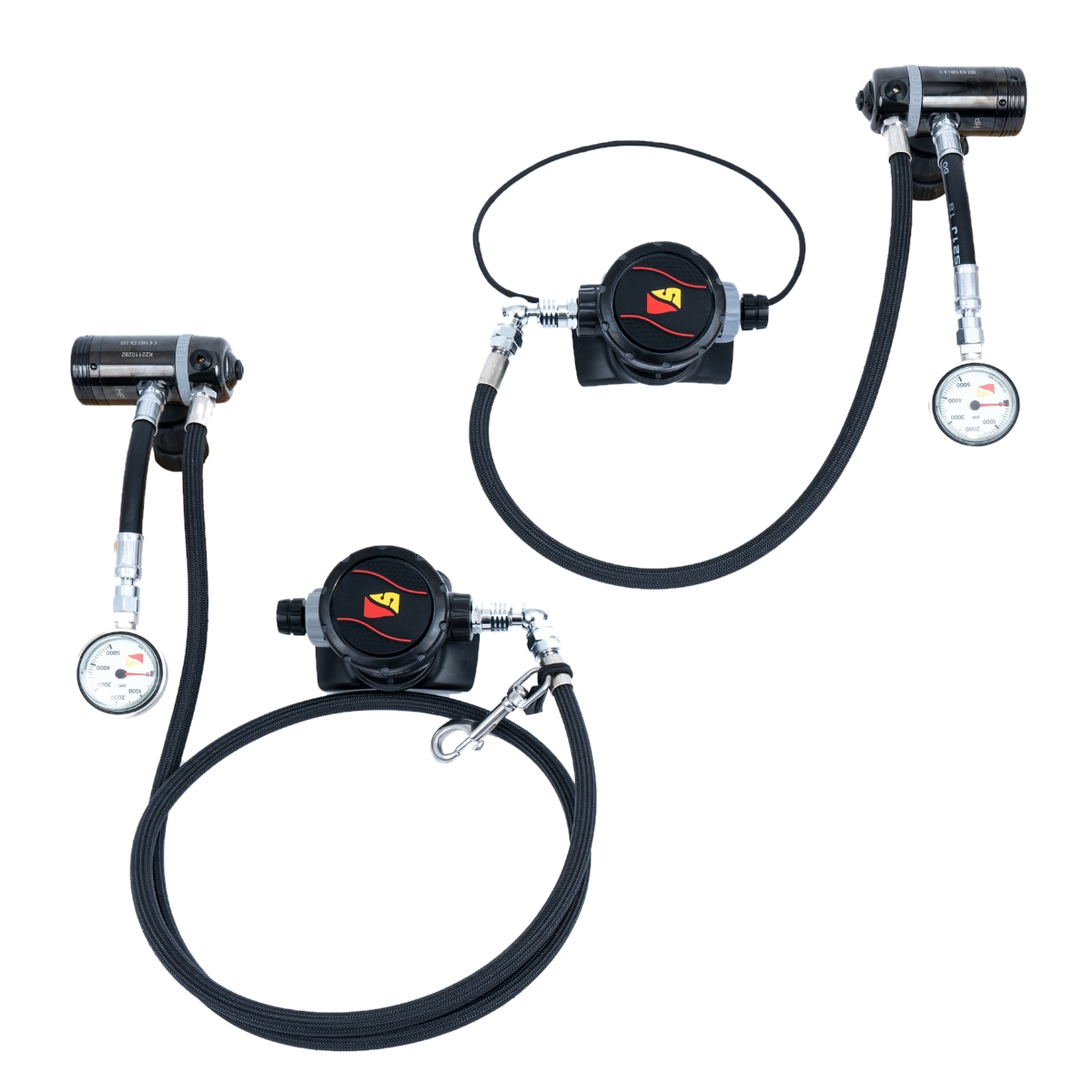 Is dive rite regulator bag included? On line says, second stage configuration please select: 5 left-22right, or 7right-22right.  What are correct choices?Are you a certified dive rite distributor? Is this item in stock? Also what is manufacture warr