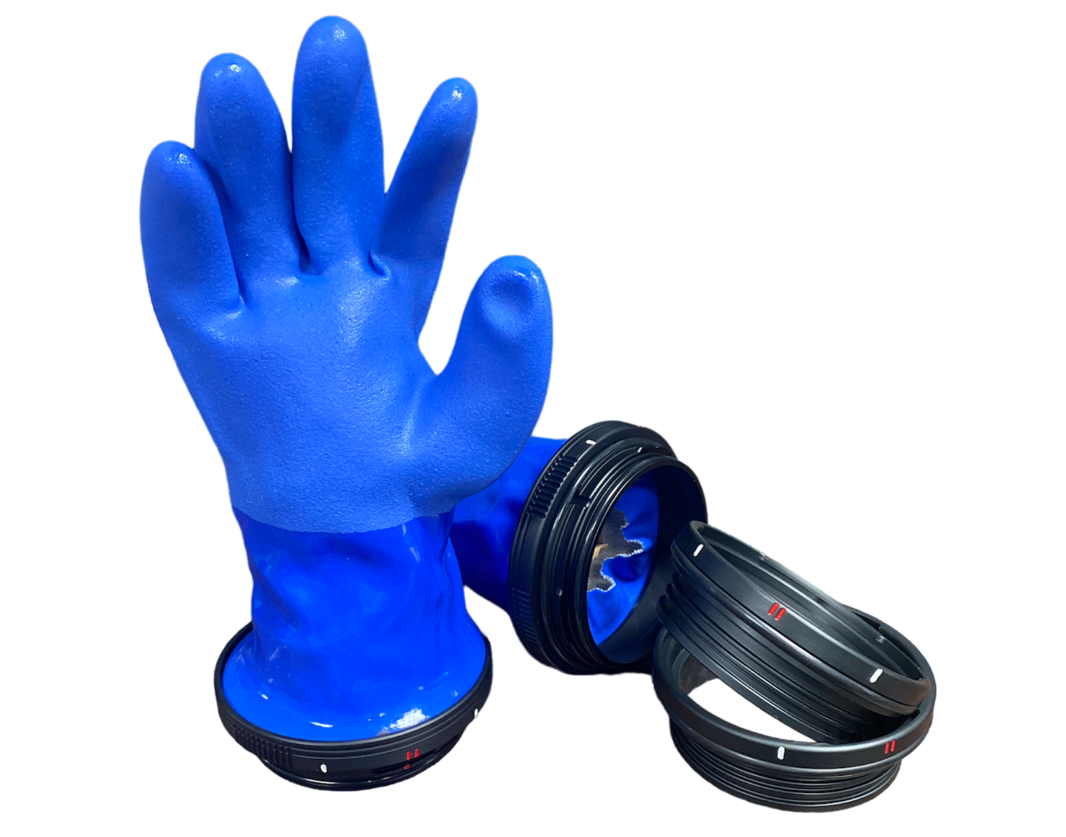 Can I switch glove types between two separate drysuits when one uses thick and other uses thin gloves system?