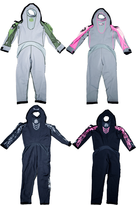 The color drop down for the fusion tech lists two colors grey and pink.  Is that the trim colors on the solid black skin shown in the bottom of the picture?