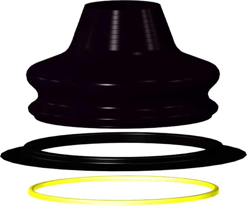 How close in diameter is this to the DUI zipseal collar?  Any chance the yellow ring might fit right in the zip slot with a standard neck seal?